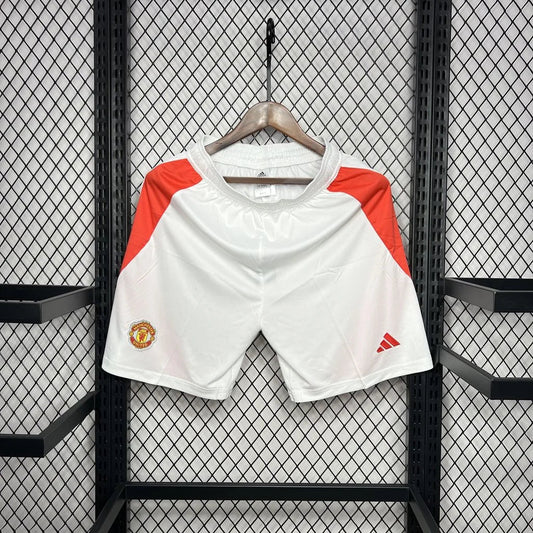 2024/2025 Manchester United Home White Shorts 1:1 Thai Quality FTBL4ALL
