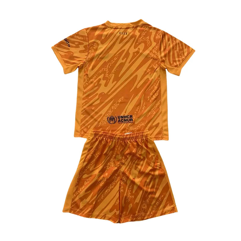 2024/2025 Kids Size Barcelona Orange Goalkeeper Football Shirt FTBL4ALL