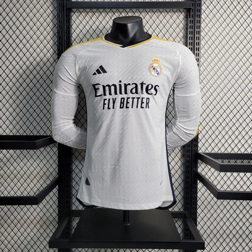 2023/2024 Long Sleeve Real Madrid Home Football Shirt FTBL4ALL