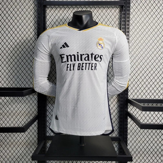 2023/2024 Long Sleeve Real Madrid Home Football Shirt FTBL4ALL