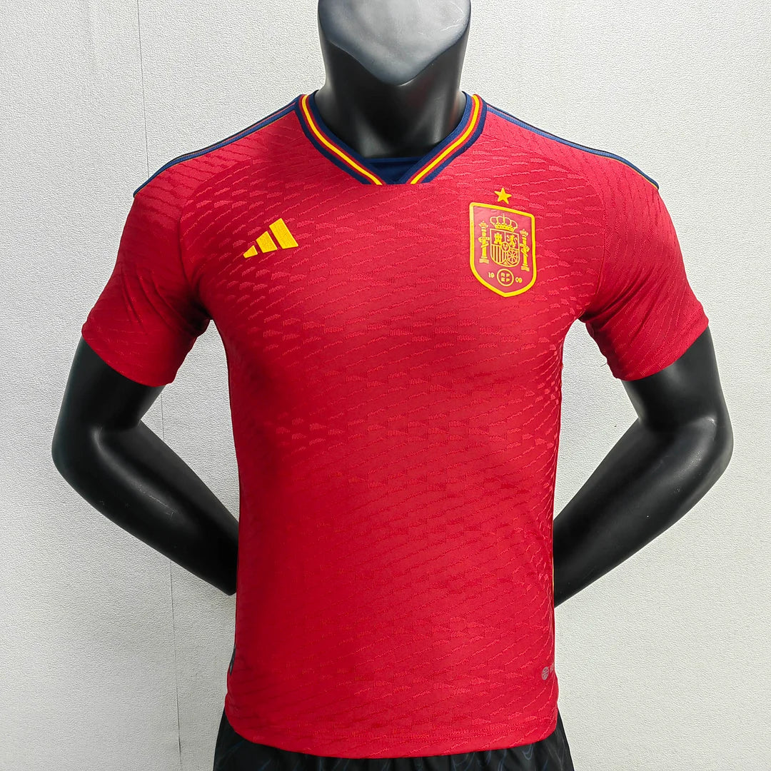 2022 FIFA World Cup Spain Home Soccer Shirt - Player Version FTBL4ALL