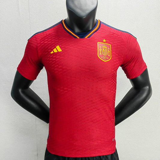 2022 FIFA World Cup Spain Home Soccer Shirt - Player Version FTBL4ALL