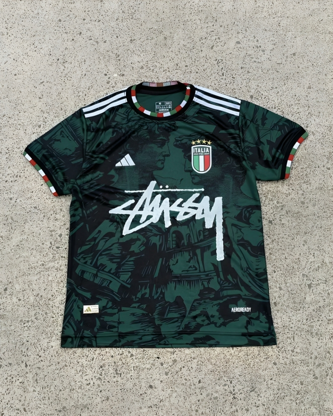 Italy x Stussy 2023 Edition Football Shirt FTBL4ALL