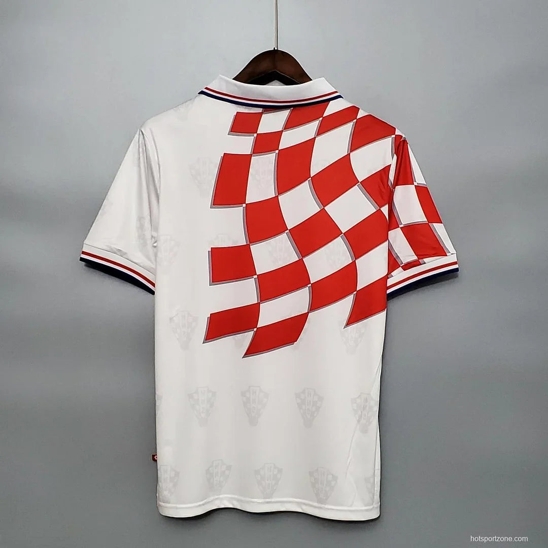 1998 Retro FIFA World Cup Croatia Home Soccer Shirt FTBL4ALL