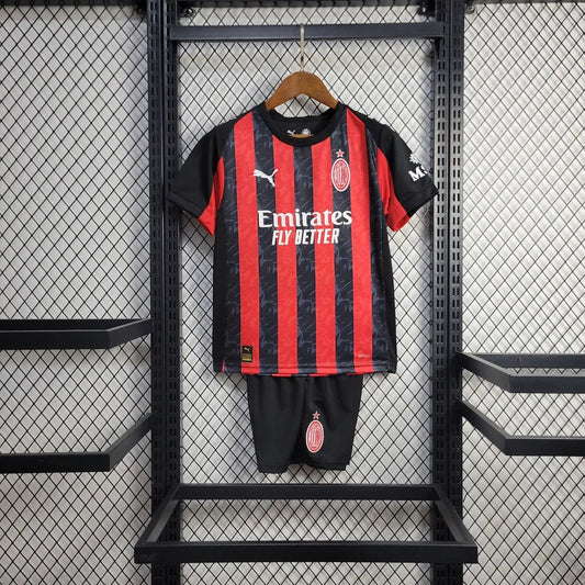 2025/2026 AC Milan Home Football Shirt Kids Size FTBL4ALL