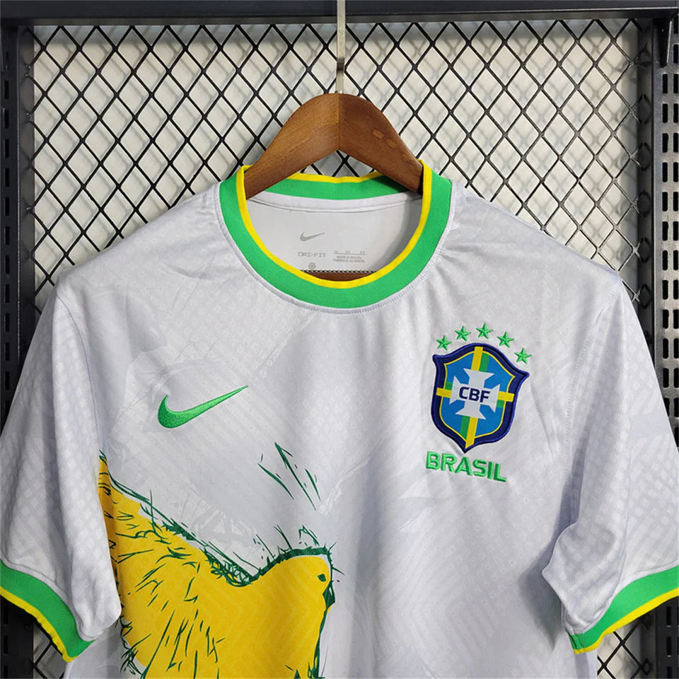 Brazil 2022 Special Edition White Football Shirt FTBL4ALL