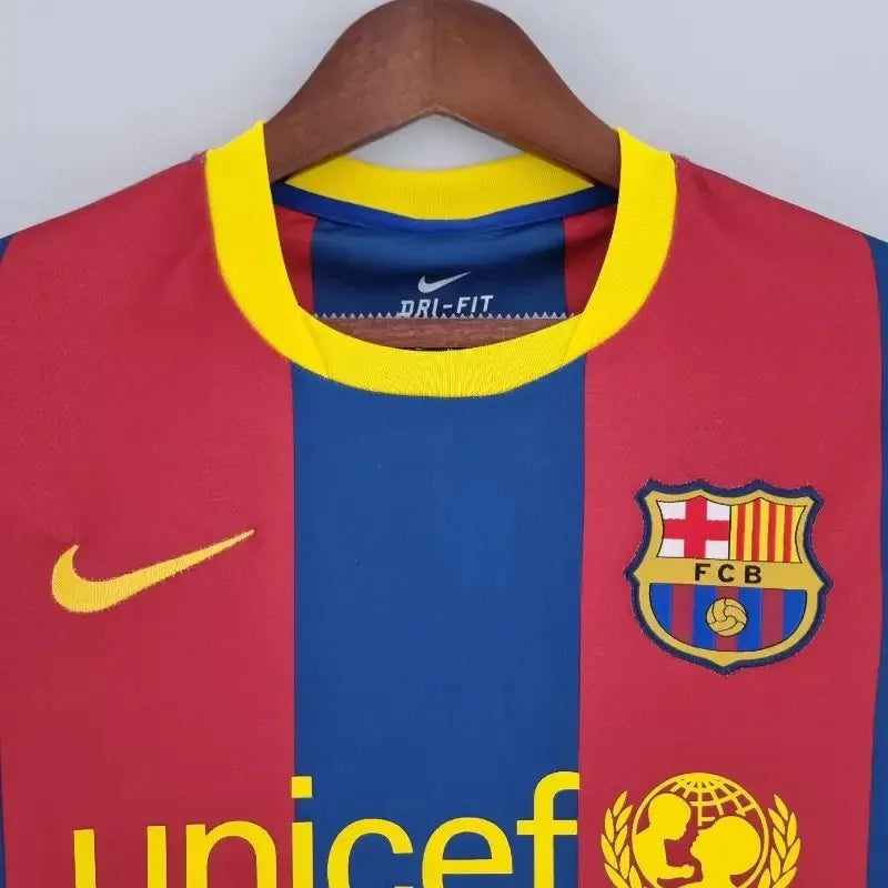 2010/2011 Retro Long Sleeve Barcelona Home Football Shirt 1:1 Thai Quality FTBL4ALL