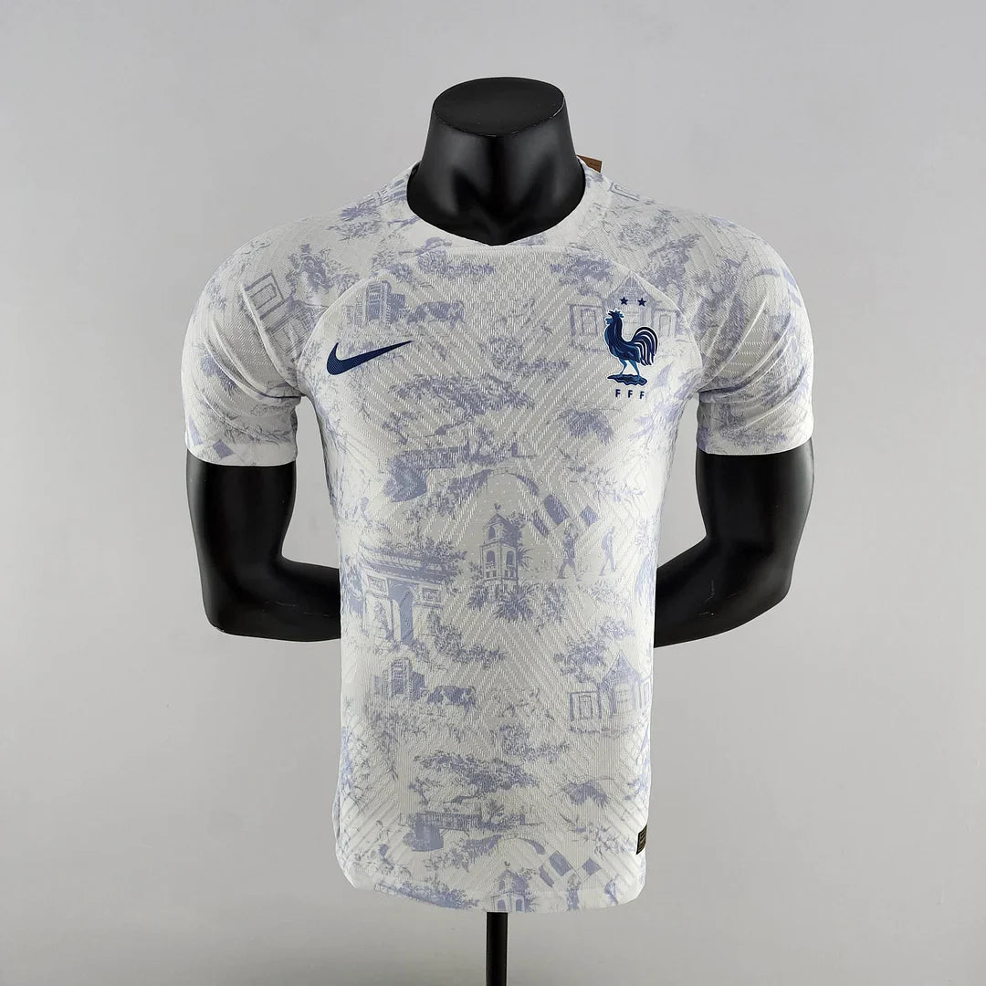 2022 FIFA World Cup France Away Football Shirt White - Player Version FTBL4ALL