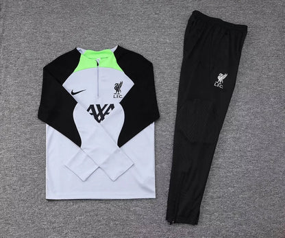 2023/2024 Liverpool Half-Pull Tracksuit  Grey Jersey 1:1 Thai Quality FTBL4ALL
