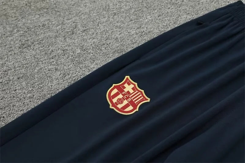2024/2025 Barcelona Half-Pull Tracksuit Royal blue FTBL4ALL