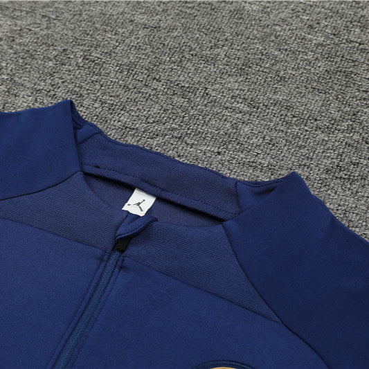 2023/2024 PSG Paris Saint-Germain Blue Half-Pull Tracksuit FTBL4ALL