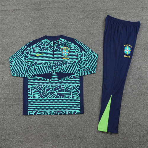 2024 Brazil Special Edition Half-Pull Tracksuit FTBL4ALL