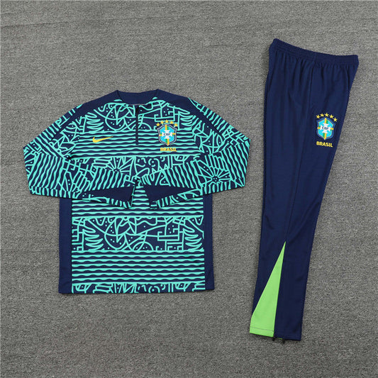 2024 Brazil Special Edition Half-Pull Tracksuit FTBL4ALL