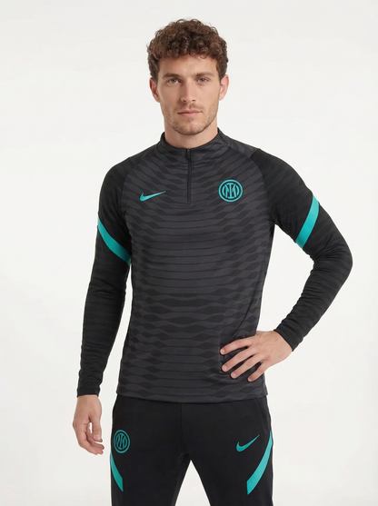 INTER MILAN BLACK AND BLUE TRACKSUIT Classic Football Jerseys