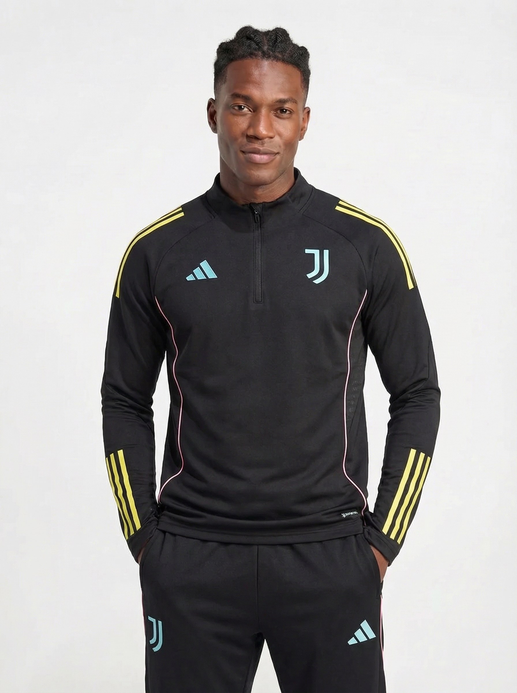 JUVENTUS BLACK AND YELLOW TRACKSUIT