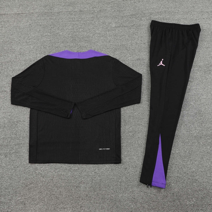 2023/2024 PSG Paris Saint-Germain Purple Half-Pull Tracksuit FTBL4ALL