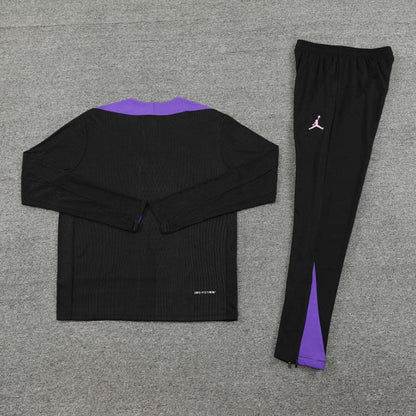 2023/2024 PSG Paris Saint-Germain Purple Half-Pull Tracksuit FTBL4ALL