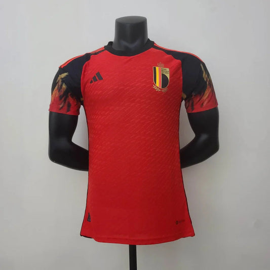 2022 FIFA World Cup Belgium Home Soccer Shirt - Player Version FTBL4ALL