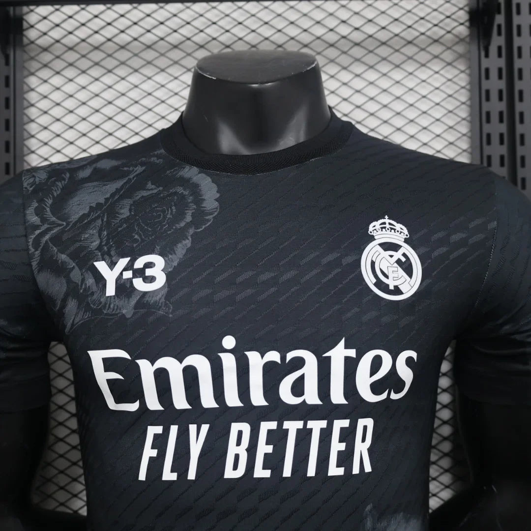2024/2025 Real Madrid Y-3 Special Edition Black Football Shirt - Player Version FTBL4ALL