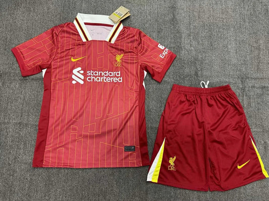 2024/2025 Liverpool Home Soccer Jersey 1:1 Thai Quality Kids Size FTBL4ALL