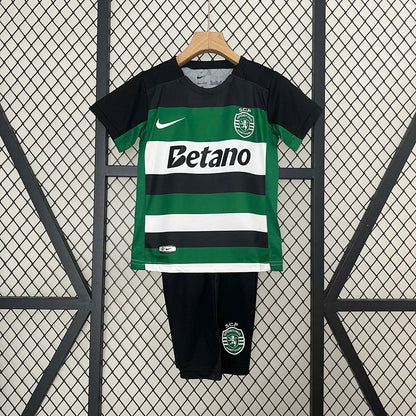 2024/2025 Sporting Lisbon Home Football Shirt 1:1 Thai Quality Kids Size FTBL4ALL