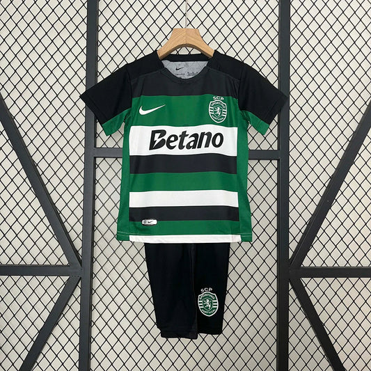 2024/2025 Sporting Lisbon Home Football Shirt 1:1 Thai Quality Kids Size FTBL4ALL