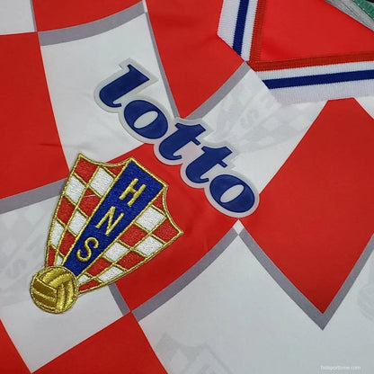 1998 Retro FIFA World Cup Croatia Home Soccer Shirt FTBL4ALL