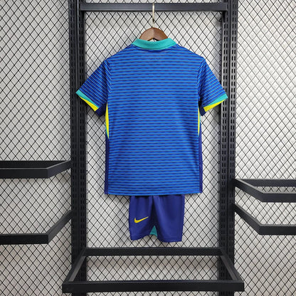 2024 Brazil Away Football Shirt Kids Size 1:1 FTBL4ALL