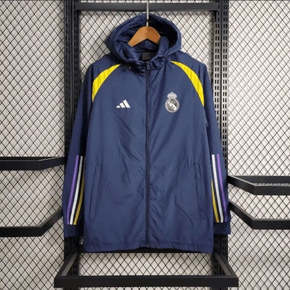 2023/2024 Real Madrid Windbreaker Blue Soccer Jersey FTBL4ALL