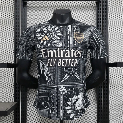 2024/2025 Arsenal Black pre-match Football Shirt 1:1 Thai Quality - Player Version FTBL4ALL