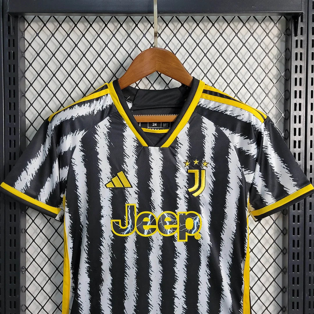 2023/2024 Juventus Home Soccer Jersey 1:1 Thai Quality Kids Size FTBL4ALL