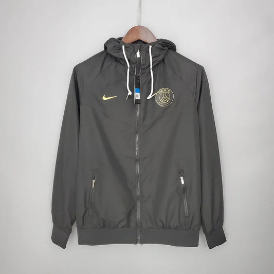 2021/2022 Psg Paris Saint-Germain Windbreaker Black FTBL4ALL