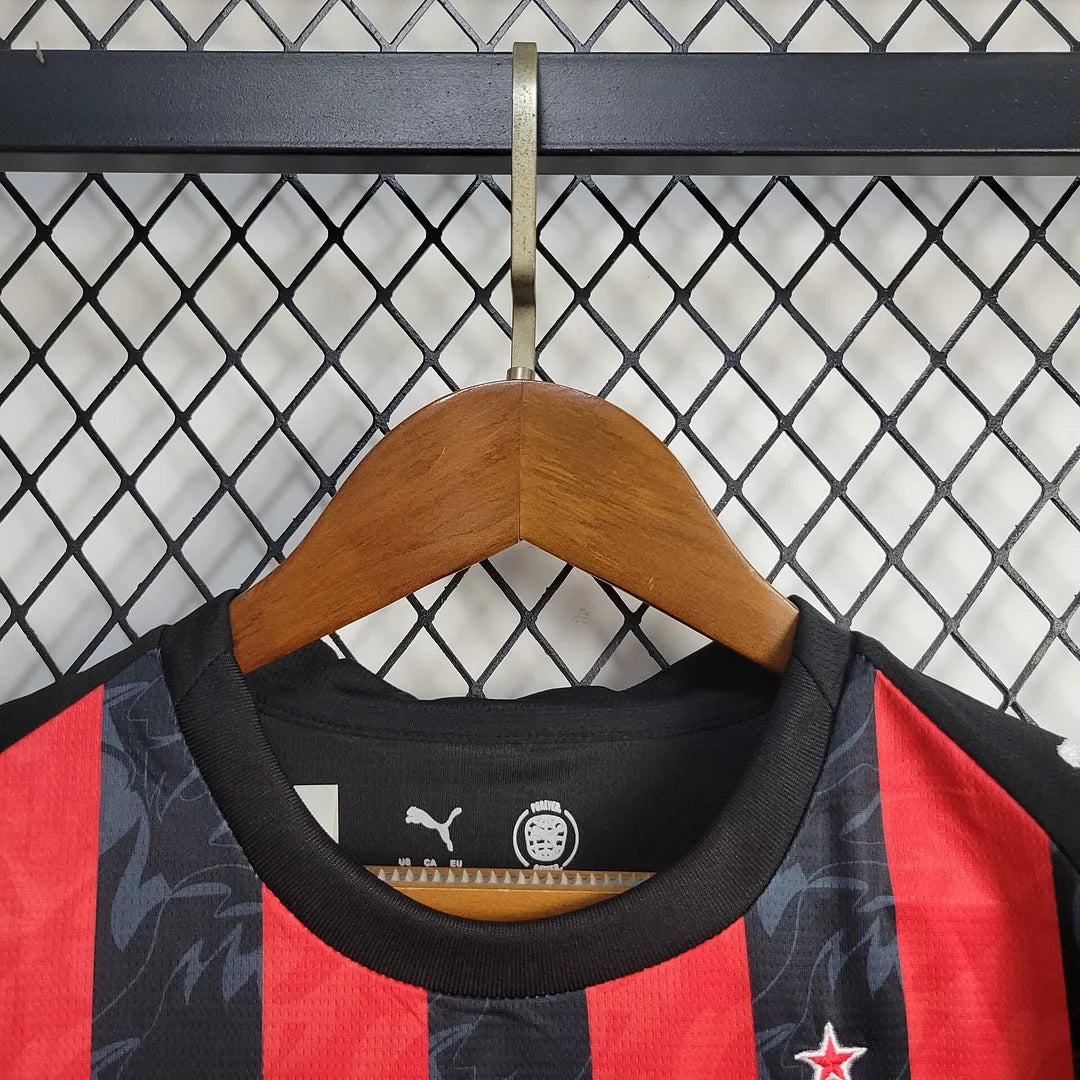 2025/2026 AC Milan Home Football Shirt Kids Size FTBL4ALL