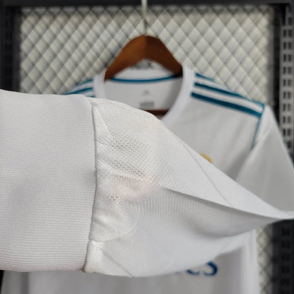 2017/2018 Retro Long Sleeve Real Madrid Home FTBL4ALL