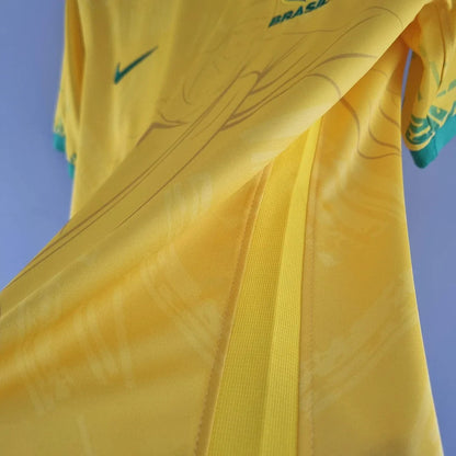 2022 Brazil Classic Soccer Jersey Yellow FTBL4ALL