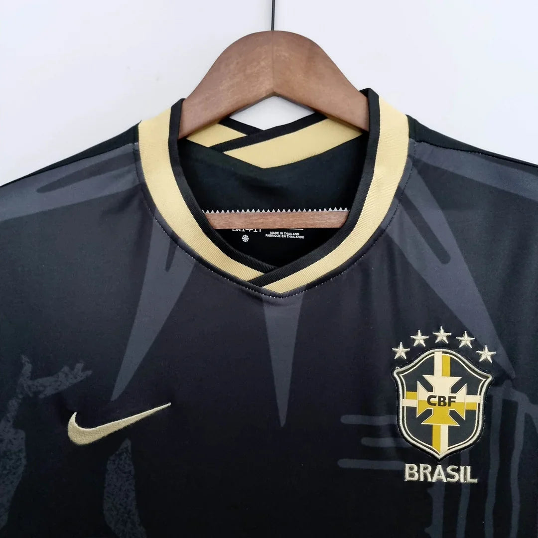 2022 Brazil Special Edition Black Soccer Jersey FTBL4ALL