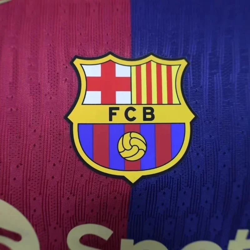 2024/2025 Long Sleeve Player Version Barcelona Home Jersey 1:1 Thai Quality FTBL4ALL