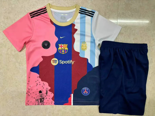 2025/2026 Barcelona Messi Commemorative Edition Kids Size Football Shirt FTBL4ALL