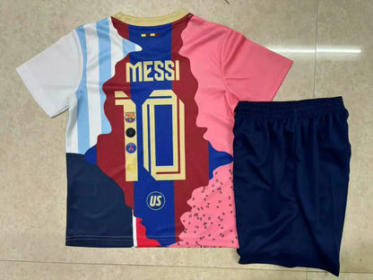 2025/2026 Barcelona Messi Commemorative Edition Kids Size Football Shirt FTBL4ALL