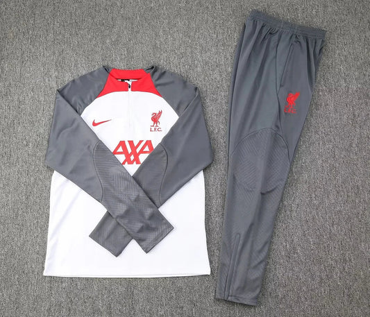 2023/2024 Liverpool Half-Pull Tracksuit Grey 1:1 Thai Quality FTBL4ALL