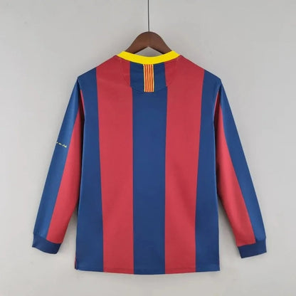 2010/2011 Retro Long Sleeve Barcelona Home Football Shirt 1:1 Thai Quality FTBL4ALL
