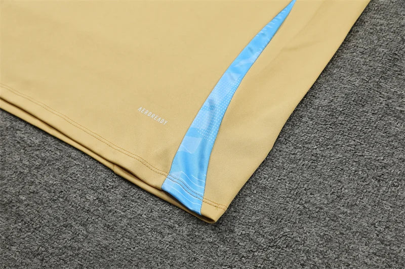 2024/2025 Argentina Half-Pull Tracksuit Gold FTBL4ALL
