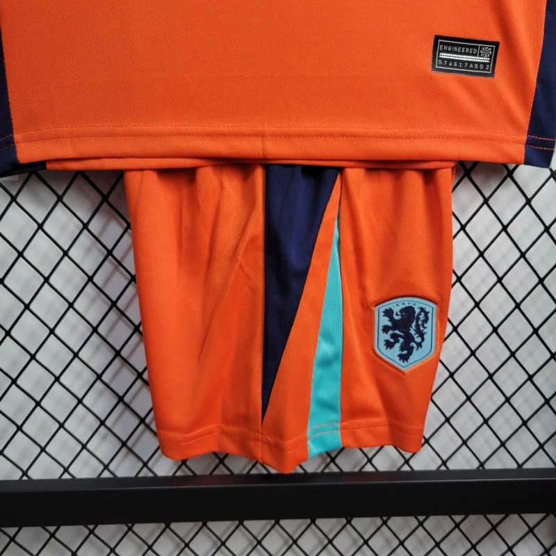 2024 Netherlands Home Football Shirt 1:1 Thai Quality Kids Size FTBL4ALL