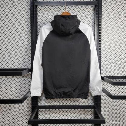 24/25 Real Madrid Black/White Windbreaker FTBL4ALL
