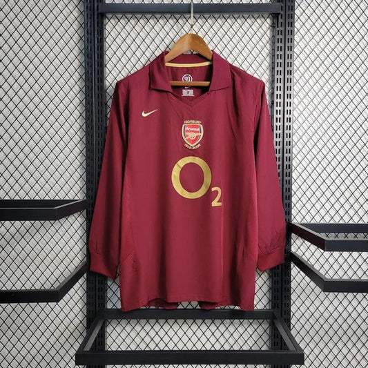 2005/2006 Retro Long Sleeve Arsenal Home Football Shirt 1:1 Thai Quality FTBL4ALL