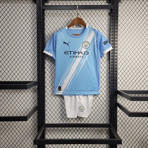 2025/2026 Manchester City Home Football Shirt Kids Size FTBL4ALL
