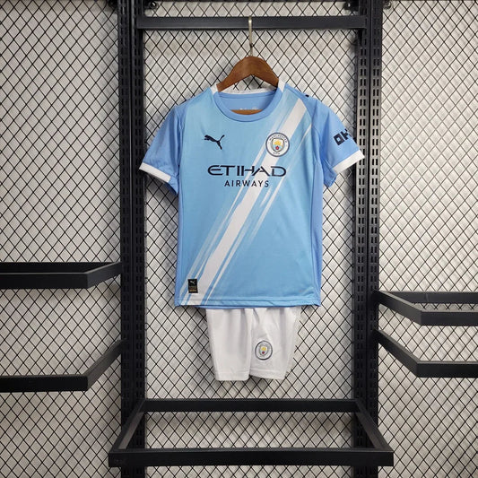 2025/2026 Manchester City Home Football Shirt Kids Size FTBL4ALL