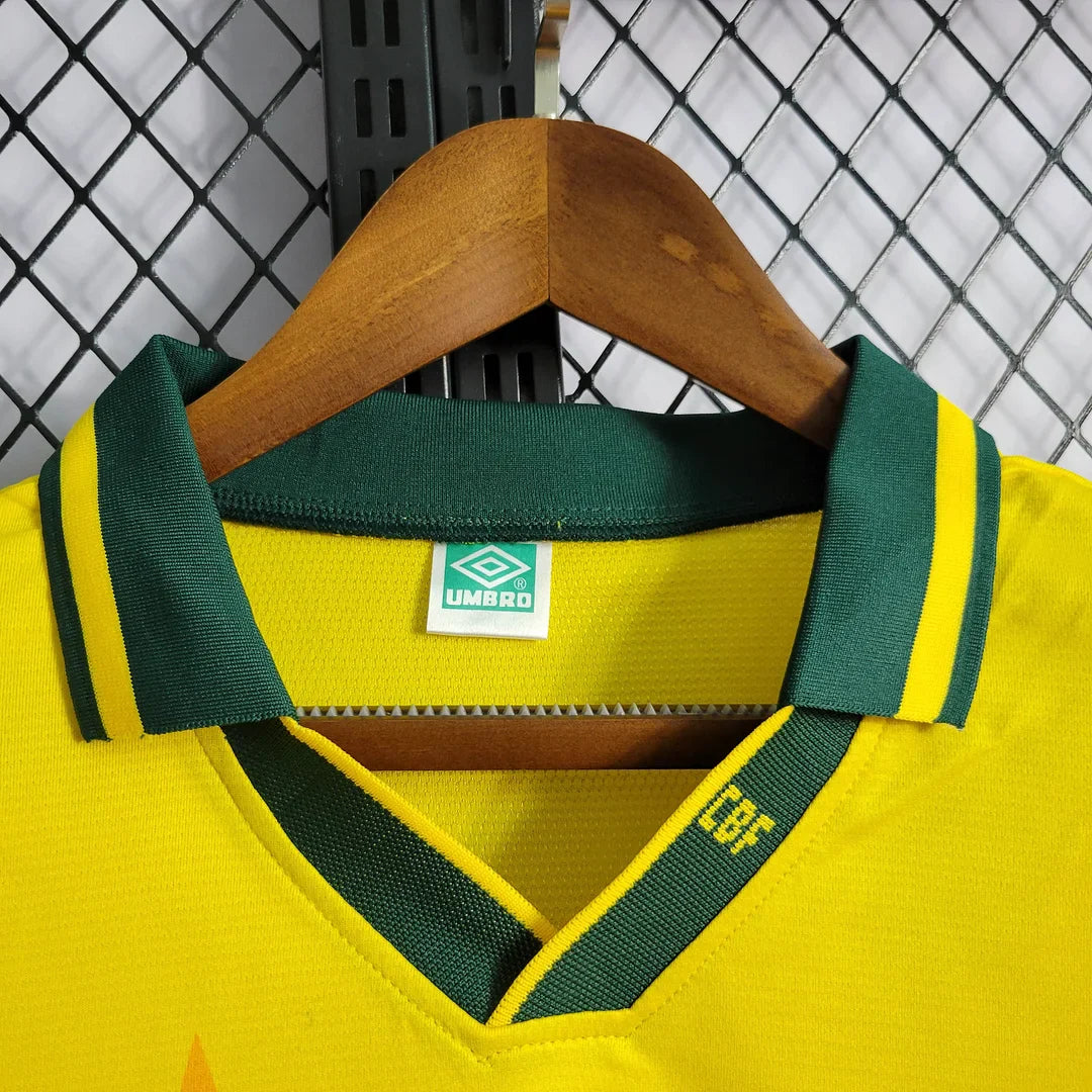 1994 Retro Brazil Soccer Jersey Home FTBL4ALL