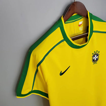 1998 Retro Brazil Soccer Jersey Home FTBL4ALL