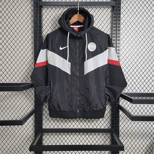 2023/2024 PSG Windbreaker Black And White Jersey FTBL4ALL